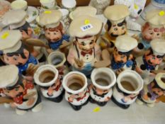 Large parcel of chef novelty kitchen utensil containers etc