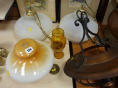 Parcel of vintage lighting