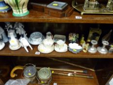 Parcel of ornamental porcelain, electroplate etc