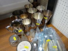 Parcel of electroplate, flatware etc