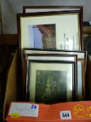 Box of prints, engravings etc