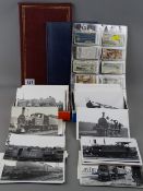 Collection of mostly LNER train photographs, some marked on the back 'Copyright Ken Nunn Collection,