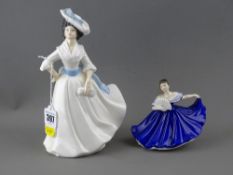 Two Doulton lady figurines 'Elaine' HN3214 and 'Margaret' HN2397