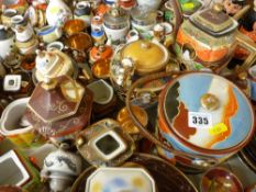 Very large parcel of Satsuma and other Oriental vases, cabinet ware, biscuit barrels etc