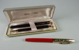 A 1996 SPECIAL EDITION CHRISTMAS TRIUMPH IMPERIAL FOUNTAIN PEN 'Holly' with berry red body & holly