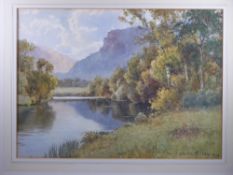 WARREN WILLIAMS ARCA watercolour - River Conwy near Betws-y-Coed, signed, 26 x 37 cms