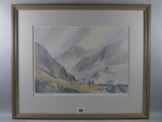 DAVID BELLAMY two limited edition prints - titled 'Llanberis Pass' (15/175) and 'Moel Famau' (18/