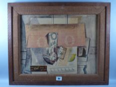 PABLO PICASSO print on board - abstract study, 33 x 43 cms