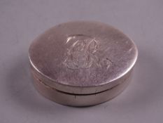 A PLAIN OVAL SILVER VINAIGRETTE, London 1798 by John Shaw