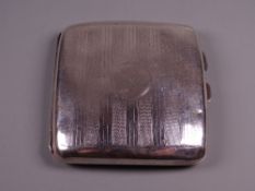 A SILVER CIGARETTE CASE, 2.7 troy ozs, Birmingham 1923 by A H Bullock