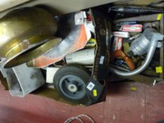 Four boxes of various garage items, tools, fixings etc