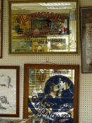 Pub type mirrors - 'Greta Garbo', 'Roman Novarro in Mata Hari' and 'Louisiana Steam Boat Company'