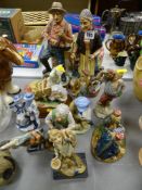 Parcel of Continental and other figurines