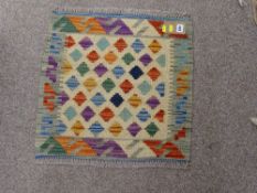 Vegetable dye wool Choli mat, 53 x 53 cms approx