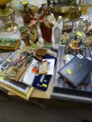 Parcel of religious themed items including musical snow globe etc