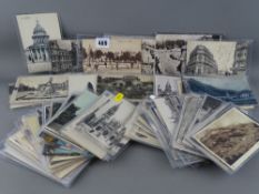 Vintage postcards - collection of predominantly French buildings and scenery