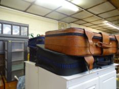 Parcel of four modern items of luggage