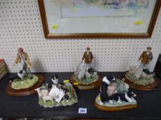 Regency Fine Arts, Leonardo etc models depicting farmers, sheep and sheepdogs