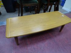Mid Century coffee table on tapered legs by Formwood