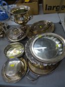 EP ware including a wine cooler, a quantity of trays and containers etc