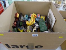 Unboxed quantity of model diecast and other vehicles