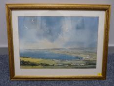 DAVID JOHN SWEETINGHAM watercolour - Borth Sands, 34 x 51.5 cms