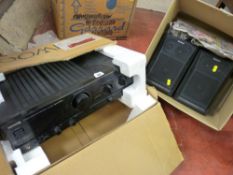 Kenwood stereo amplifier KA-3020 and a pair of Sony base reflex small speakers E/T