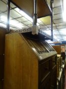 Priory style bureau and a two tier trolley