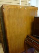 Maple & Co light coloured wardrobe and a bentwood style stylish armchair