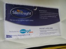 Modern Silentnight mattress and divan bed base