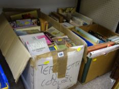 Three boxes of vintage books