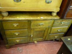 Antique pine dresser base