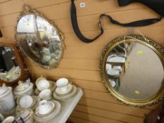 Atsonea convex wall mirror and one other