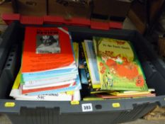 Crate of children's Welsh and other books