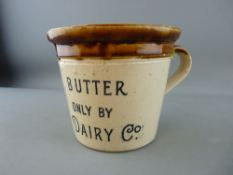 Port Dundas stoneware pottery jug advertising 'Maypole Butter, Sold Only by Maypole Dairy Co'