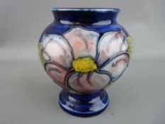 Small Moorcroft pottery pedestal vase