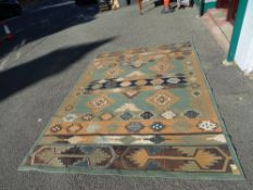 Modern woollen multi-pattern carpet