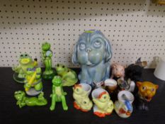 Parcel of mainly porcelain animal ornaments