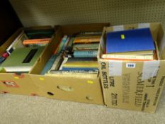 Three boxes of vintage books