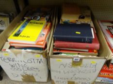 Two boxes of mixed books