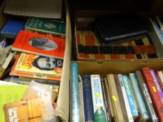 Three boxes of mixed books