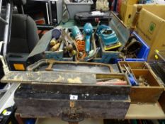Parcel of garage items and tools etc