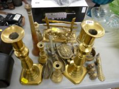 Collection of vintage brassware