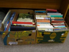 Two boxes of vintage books