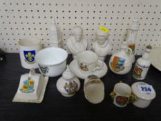Collection of crested china