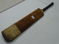 County Special by B Warsop of Marylebone vintage cricket bat