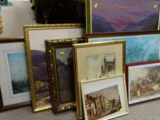 Generous parcel of paintings and prints etc