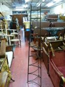 Vintage wrought iron nine tier pan stand