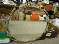 Vintage Atsonea circular wall mirror
