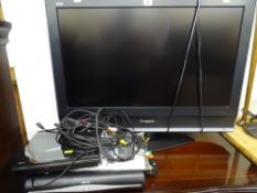 Panasonic Viera 32 ins LCD TV, Sky Plus HD box and a View DVD player E/T